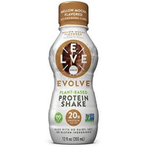 Evolve Protein Shake, Mellow Mocha, 20g Protein, 12 Fl Oz (Pack of 12) for $49