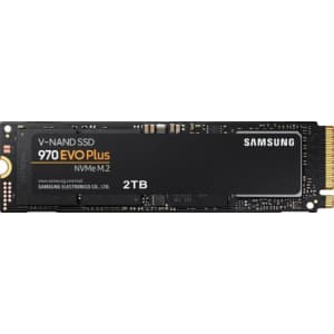 Samsung 970 EVO Plus 2TB M.2 NVMe Internal SSD for $130