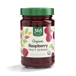 365 Whole Foods Market Organic Raspberry Fruit Spread 17-oz. Jar for $4 365 Whole Foods Market Organic Raspberry Fruit Spread 17-oz. Jar for $4
