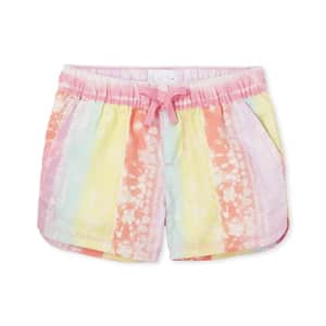 The Children's Place Single Girls Dolphin Shorts, Bright Pink, 4 for $4