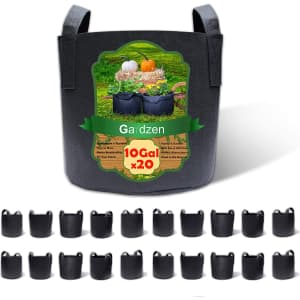 10-Gallon Grow Bag 20-Pack for $36