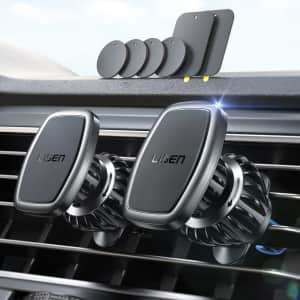 Lisen Magnetic Car Vent Phone Mount 2-Pack for $8 Lisen Magnetic Car Vent Phone Mount 2-Pack for $8