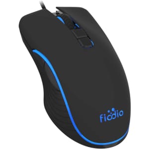 Fiodio RGB LED Wired Gaming Mouse for $17