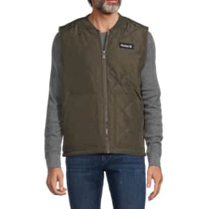 Hurley Men's Quilted Vest for $30