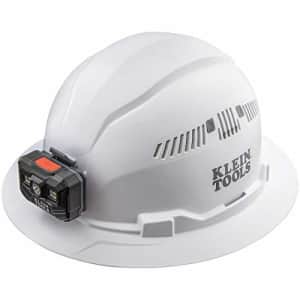 Klein Tools 60407RL Hard Hat with Rechargeable Headlamp, Vented, Full Brim Style, Padded for $70