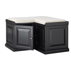 Home Decorators Collection Walker Corner Storage Bench for $230 Home Decorators Collection Walker Corner Storage Bench for $230