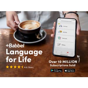 Babbel Language Learning Lifetime Subscription: $139.97