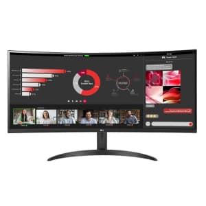 LG 34" Ultrawide 1440p HDR Curved 100Hz FreeSync Monitor for $199