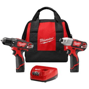 Milwaukee M12 12V Cordless Drill and Impact Driver Kit for $99
