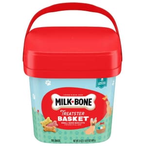 Milk Bone 24-oz. Limited Edition Treatster Basket for $7