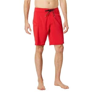Volcom Men's Standard Lido Solid Mod 20" Boardshort, Ribbon Red, 31 for $16