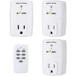 BN-LINK Wireless Programmable Outlet 3-Pack for $12 BN-LINK Wireless Programmable Outlet 3-Pack for $12