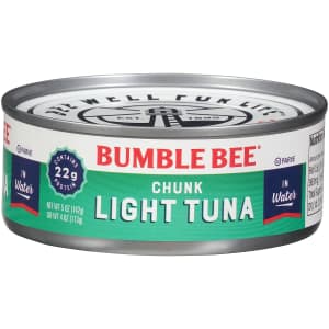 Bumble Bee Chunk Light Tuna In Water, 5 oz Cans (Pack of 24) for $16