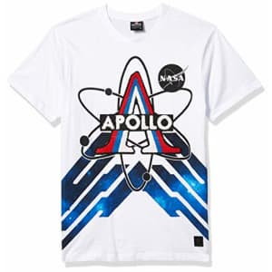 Southpole Men's Big and Tall NASA Collection Fashion Tee Shirt (Short & Long Sleeve), White Apollo for $15