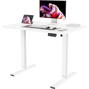 Yeshomy Height Adjustable Electric Standing Desk for $150