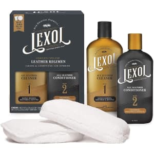 Lexol Leather Conditioner and Leather Cleaner Kit for $13