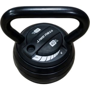 Tru Grit 40-lb Adjustable Kettlebell for $65
