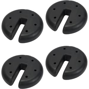 Quik Shade Heavy Duty Weight Plates 4-Pack. That's $10 less than the historical average at Amazon; most stores charge closer to $50 today.
