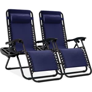 Best Choice Products Zero Gravity Lounge Chair 2-Pack for $90