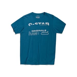 G-Star Raw Men's Logo RAW. Holorn Short Sleeve T-Shirt, Block: Nitro, Medium for $31