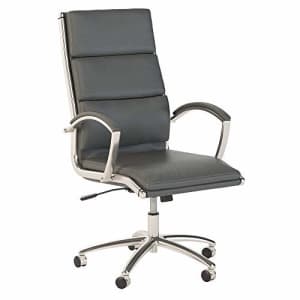 Bush Furniture Bush Business Furniture 400 Series High Back Leather Executive Office Chair in Dark Gray for $302
