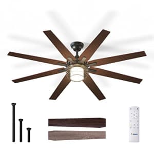 Amico Power Amico Ceiling Fans with Lights, 66'' Classical Ceiling Fan with Remote Control, Reversible DC for $200