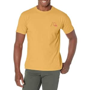 Quiksilver Men's Valley of Dreams Tee Shirt, Bright Gold Heather 233 for $30