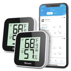 Govee Temperature Humidity Monitor 2-Pack for $18