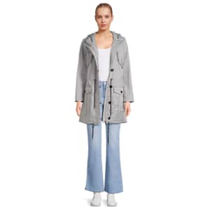 Urban Republic Women's Poly-Techno Hooded Anorak Jacket for $16