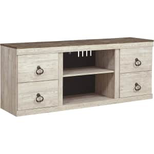 Signature Design by Ashley Willowton Farmhouse TV Stand for $297