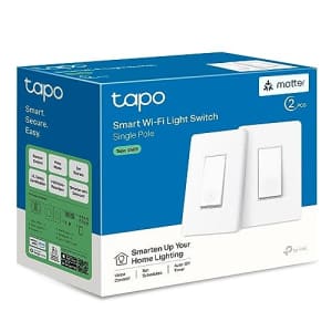 TP-Link Tapo Matter Smart Light Switch: Voice Control w/Siri, Alexa & Google Home | UL Certified | for $30