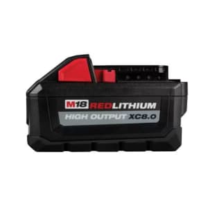 Milwaukee M18 18V Lithium-Ion XC 8Ah Battery: Free w/ purchase of select tool