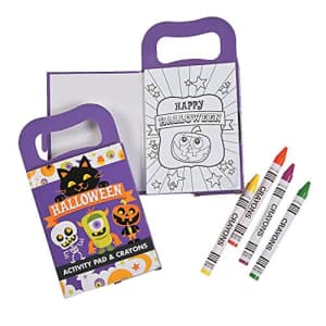Fun Express Mini Halloween Activity Books with Crayons (Set of 12 Books and 12 Box of Crayons) for $16