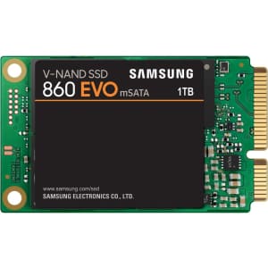 Samsung 860 EVO Series MZ-M6E1T0BW mSATA 1TB SATA III internal SSD for $151 Samsung 860 EVO Series MZ-M6E1T0BW mSATA 1TB SATA III internal SSD for $151