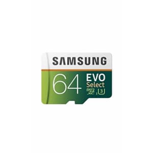 Samsung 64GB 80MB/s EVO Select Micro SDXC Memory Card (MB-ME64DA/AM) for $19