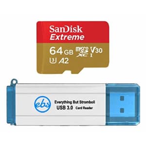 SanDisk 64GB SDXC Micro Extreme Memory Card Works with DJI Osmo Pocket Gimbal Camera 4K V30 Class for $14 SanDisk 64GB SDXC Micro Extreme Memory Card Works with DJI Osmo Pocket Gimbal Camera 4K V30 Class for $14