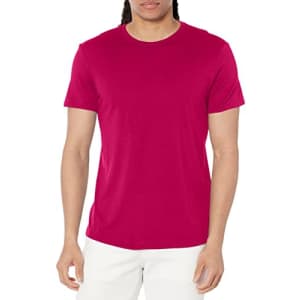 A|X ARMANI EXCHANGE Men's Solid Colored Basic Pima Crew Neck T-Shirt, Vivacious, Medium for $30