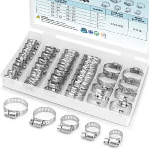 Ticonn 40-Piece Hose Clamp Set for $15