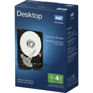 WD 4TB SATA 6Gbps Internal HDD for $65 in cart