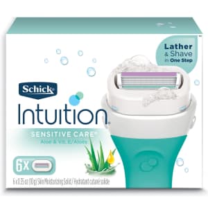 Schick Women's Intuition Sensitive Skin Razor Refills 6-Pack for $15