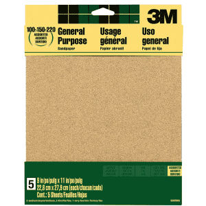 3M Aluminum Oxide Sandpaper for $2