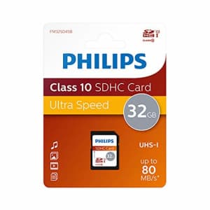 Philips SDHC 32 GB Class 10 Memory Card for $18