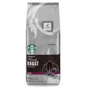 Starbucks Dark Roast Ground Coffee 20-oz. Bag for $8 Starbucks Dark Roast Ground Coffee 20-oz. Bag for $8