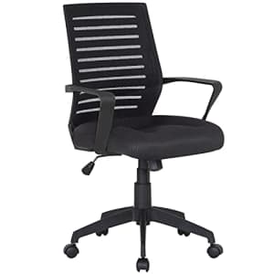VECELO Computer Mesh Desk Chair Ergonomic Design, Adjustable Seat Height, Durable Attached Armrest, for $64