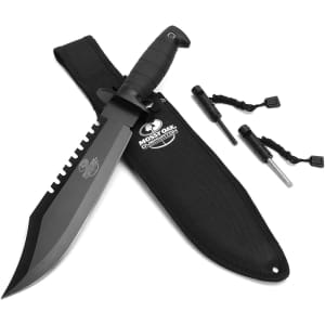 Mossy Oak Survival Hunting Knife for $22