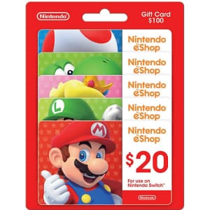 $100 in Nintendo eShop Gift Cards for $90 for members