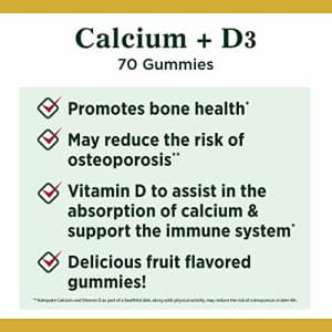 Calcium & Vitamin D Gummies by Nature's Bounty, Immune Support & Bone Health, 500mg Calcium & 1000 for $13 Calcium & Vitamin D Gummies by Nature's Bounty, Immune Support & Bone Health, 500mg Calcium & 1000 for $13