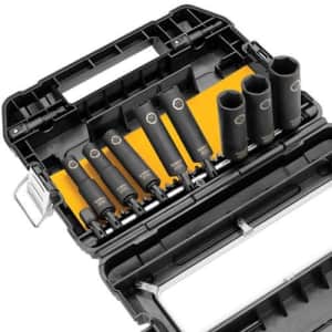 DeWalt 3/8" 10-Piece Impact Ready Socket Set for $38 DeWalt 3/8" 10-Piece Impact Ready Socket Set for $38