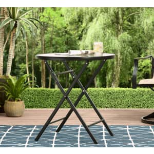 Mainstays Greyson 26" Round Bistro Folding Table for $20