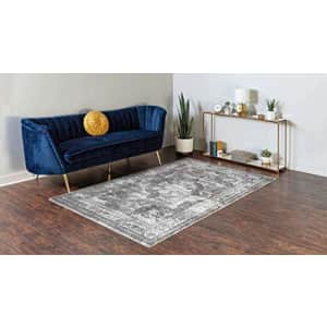 Unique Loom Sofia Collection Traditional Vintage Area Rug, 2' 2" x 3', Gray/Light Gray for $17 Unique Loom Sofia Collection Traditional Vintage Area Rug, 2' 2" x 3', Gray/Light Gray for $17
